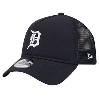 Men's New Era Navy Detroit Tigers 9FORTY A-Frame Trucker Adjustable Hat
