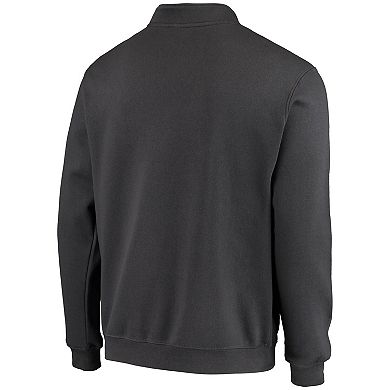 Men's Colosseum Charcoal Notre Dame Fighting Irish Tortugas Logo Quarter-Zip Jacket