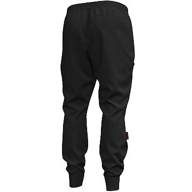 Men's Under Armour Black Wisconsin Badgers Unstoppable Fleece Jogger Pants
