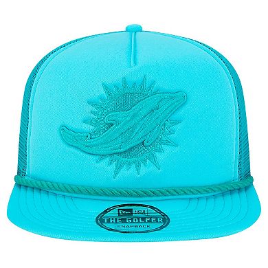 Men's New Era Aqua Miami Dolphins Active Tone Golfer Snapback Hat