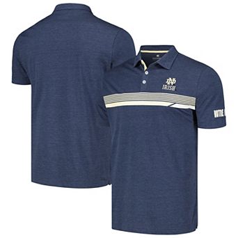 Men's Colosseum Navy Notre Dame Fighting Irish No Problemo Polo