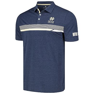 Men's Colosseum Navy Notre Dame Fighting Irish No Problemo Polo