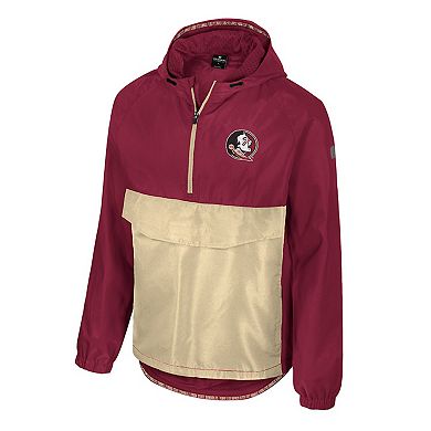 Men's Colosseum Garnet Florida State Seminoles Reloaded Anorak Half-Zip Jacket