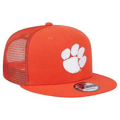 Men's New Era Orange Clemson Tigers Trucker 9FIFTY Snapback Hat