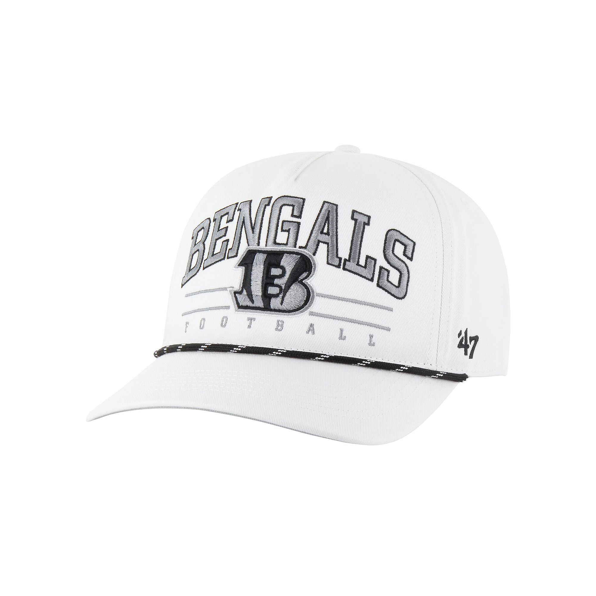Mens 47 White Cincinnati Bengals Roscoe Speckle Adjustable Hat