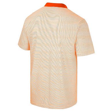 Men's Colosseum White/Orange Oregon State Beavers Print Stripe Polo