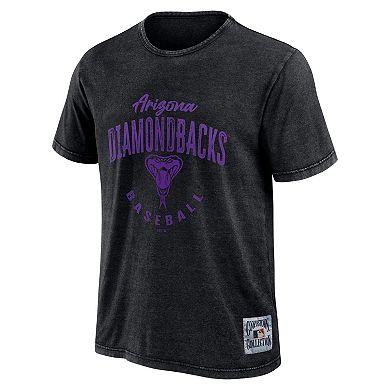 Men's Darius Rucker Collection by Fanatics Black Arizona Diamondbacks Cooperstown Collection Washed T-Shirt