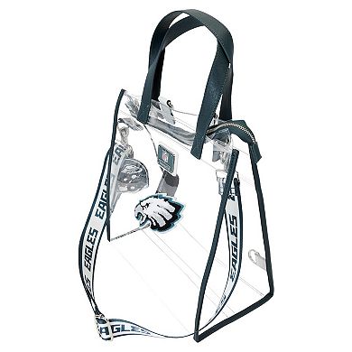 Loungefly Philadelphia Eagles Clear Convertible Backpack & Tote Bag