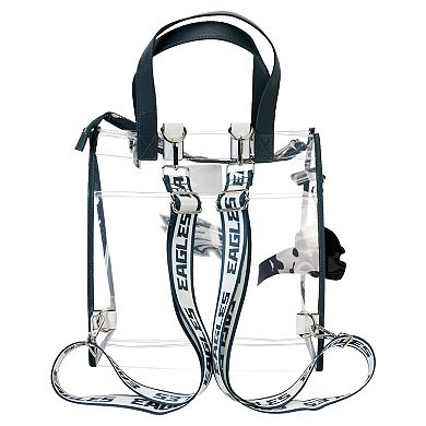 Loungefly Philadelphia Eagles Clear Convertible Backpack & Tote Bag