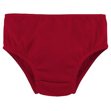 Girls Toddler Red Tampa Bay Buccaneers Cheer Captain Dress with Bloomers