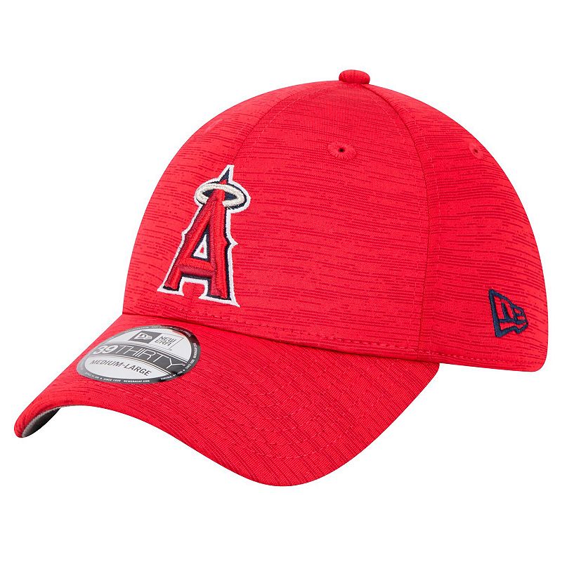 Men's New Era Red Los Angeles Angels Tech 39THIRTY Flex Hat,