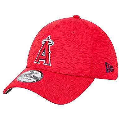Men's New Era Red Los Angeles Angels Tech 39THIRTY Flex Hat