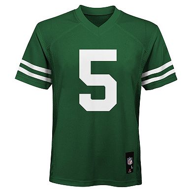 Youth Garrett Wilson Legacy Green New York Jets Replica Player Jersey