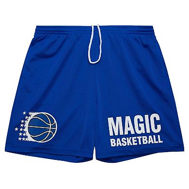 Men's Mitchell & Ness Blue Orlando Magic Hardwood Classics Gameday Mesh Shorts
