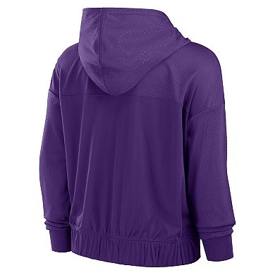 Women's Fanatics Purple Minnesota Vikings Script Lock Full-Zip Hoodie