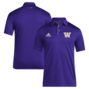 Men's adidas Purple Washington Huskies 2024 Coaches AEROREADY Polo