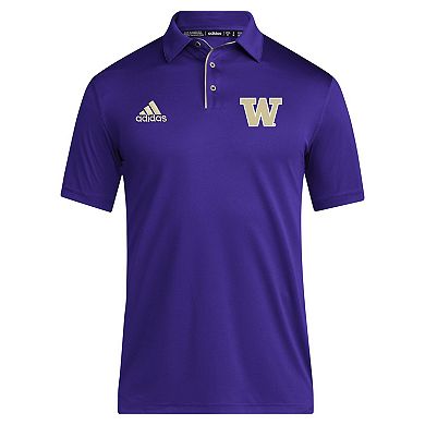 Men's adidas Purple Washington Huskies 2024 Coaches AEROREADY Polo