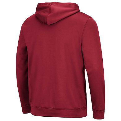 Men's Colosseum Crimson Oklahoma Sooners Resistance Pullover Hoodie
