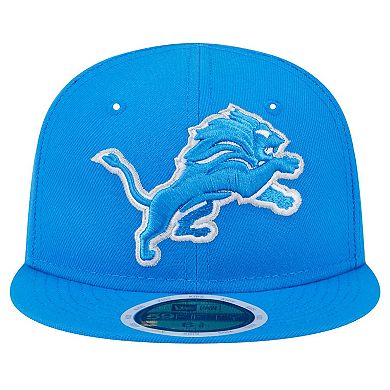 Youth New Era Blue Detroit Lions Main 59FIFTY Fitted Hat