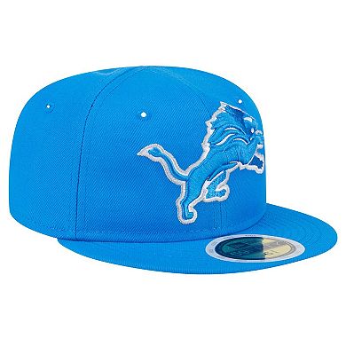 Youth New Era Blue Detroit Lions Main 59FIFTY Fitted Hat