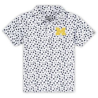 Toddler Garb Navy Michigan Wolverines Earnest Polo