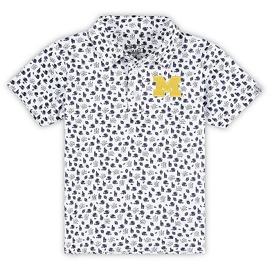 Toddler Garb Navy Michigan Wolverines Earnest Polo