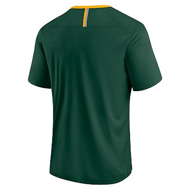 Men's Fanatics Green Green Bay Packers Defender Fade Slant T-Shirt