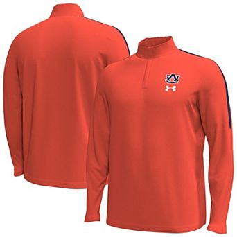 Men's Under Armour Orange Auburn Tigers Playoff Performance Quarter-Zip Jacket