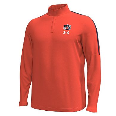 Men's Under Armour Orange Auburn Tigers Playoff Performance Quarter-Zip Jacket