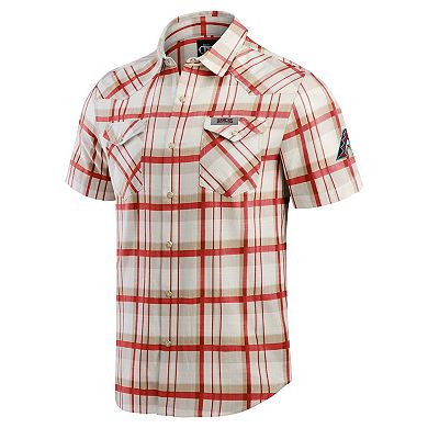 Men's Darius Rucker Collection by Fanatics Red Arizona Diamondbacks Plaid Full-Snap Shirt