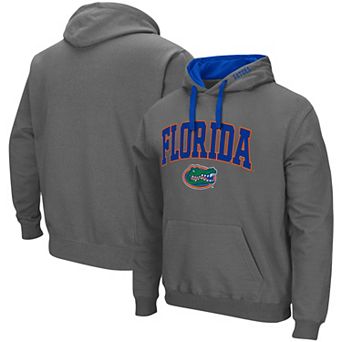 Men's Colosseum Charcoal Florida Gators Big & Tall Arch & Logo 2.0 Pullover Hoodie