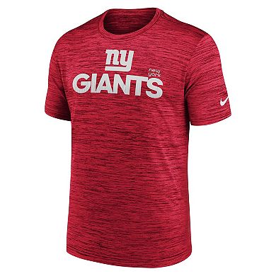 Men's Nike Red New York Giants Blitz Velocity Modern Performance T-Shirt