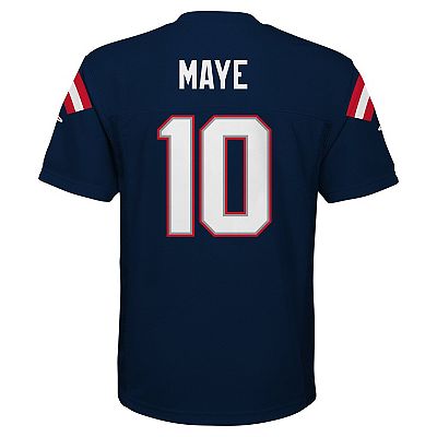 Youth Drake Maye Navy New England Patriots Replica Player Jersey