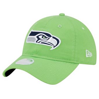 Women's New Era Neon Green Seattle Seahawks Main Core Classic 2.0 9TWENTY Adjustable Hat