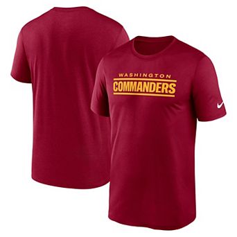 Men's Nike Red Washington Commanders Primetime Legend Wordmark Performance T-Shirt
