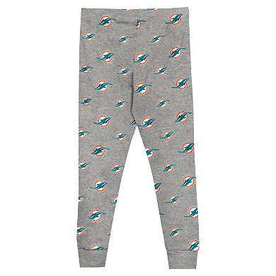Youth Miami Dolphins Long Sleeve T-Shirt and Pants Sleep Set