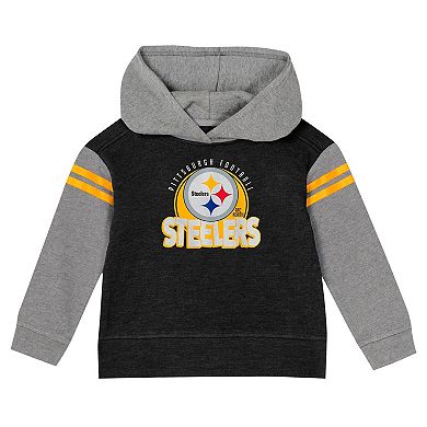 Toddler Pittsburgh Steelers Club House Long Sleeve Hoodie Top and Leggings Two-Piece Set