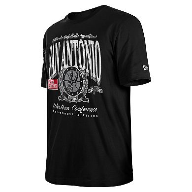 Unisex New Era Black San Antonio Spurs Oversized Essentials Boxy T-Shirt