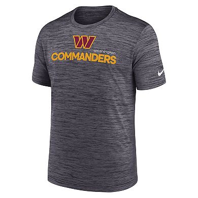 Men's Nike Black Washington Commanders Blitz Velocity Modern Performance T-Shirt