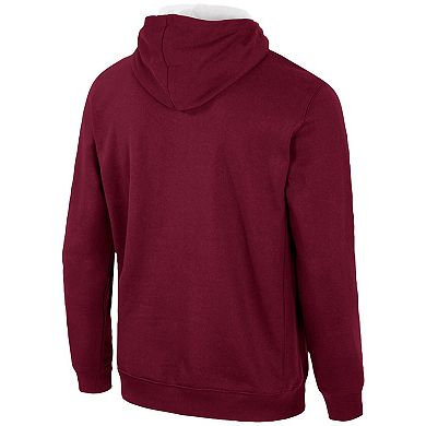 Men's Colosseum Maroon Texas A&M Aggies Half-Zip Hoodie