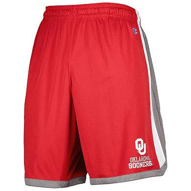 Men's Champion Crimson Oklahoma Sooners Basketball Shorts