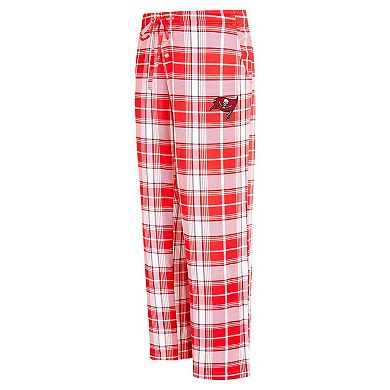 Women's Concepts Sport Red Tampa Bay Buccaneers Ashford Plaid Knit Pants