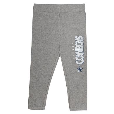 Toddler Dallas Cowboys Club House Long Sleeve Hoodie Top and Leggings Two-Piece Set