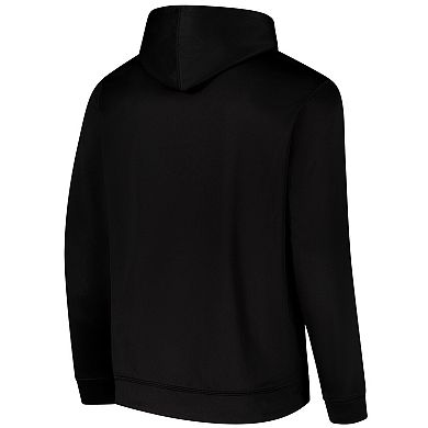 Men's Colosseum Black Grambling Tigers Blackout 3.0 Pullover Hoodie