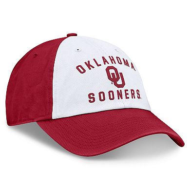 Men's Top of the World White/Crimson Oklahoma Sooners Heritage Weston Adjustable Hat