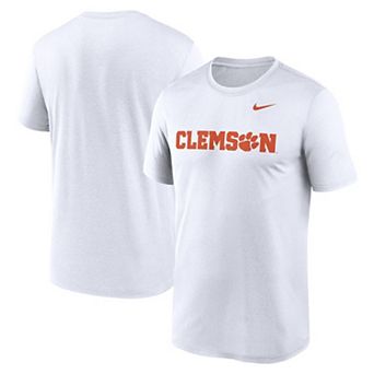 Men's Nike White Clemson Tigers Primetime Legend Wordmark T-Shirt