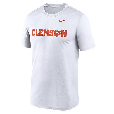 Men's Nike White Clemson Tigers Primetime Legend Wordmark T-Shirt