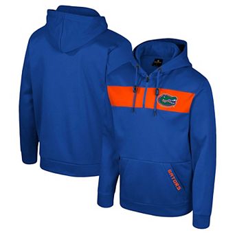 Men's Colosseum Royal Florida Gators Quarter-Zip Hoodie