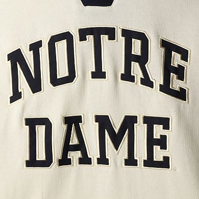 Men's Colosseum Cream Notre Dame Fighting Irish 2.0 Lace-Up Pullover Hoodie