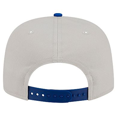 Men's New Era Stone/Royal New York Giants Athletic Golfer Snapback Hat